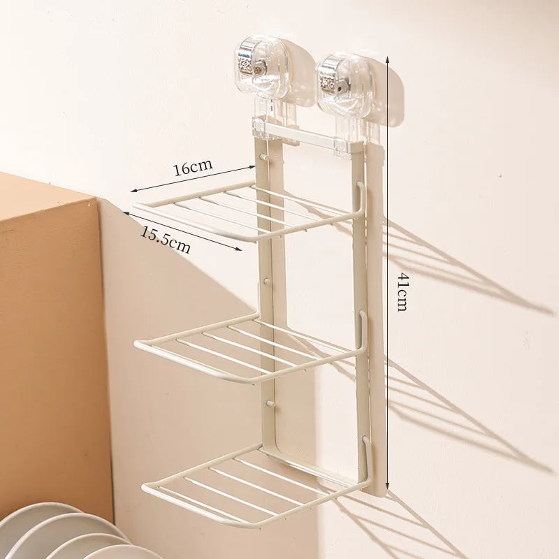 Suction Cup Kitchen Dish Storage Rack