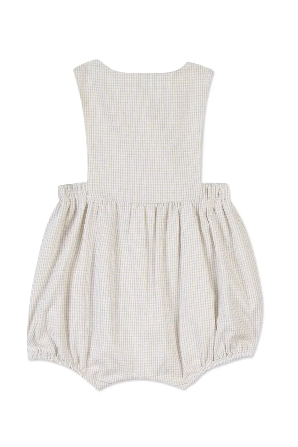 TAR Beige Gingham Romper