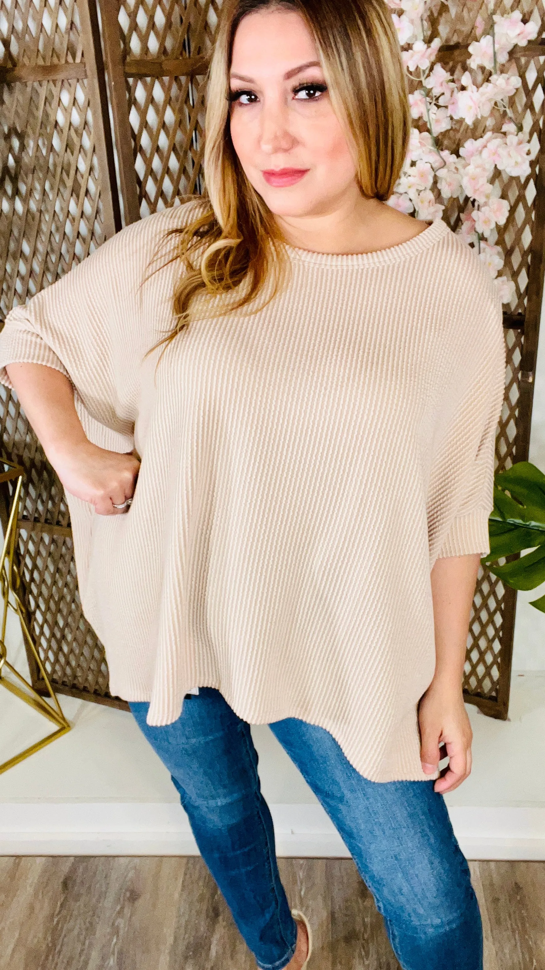 Taupe Tunic Top