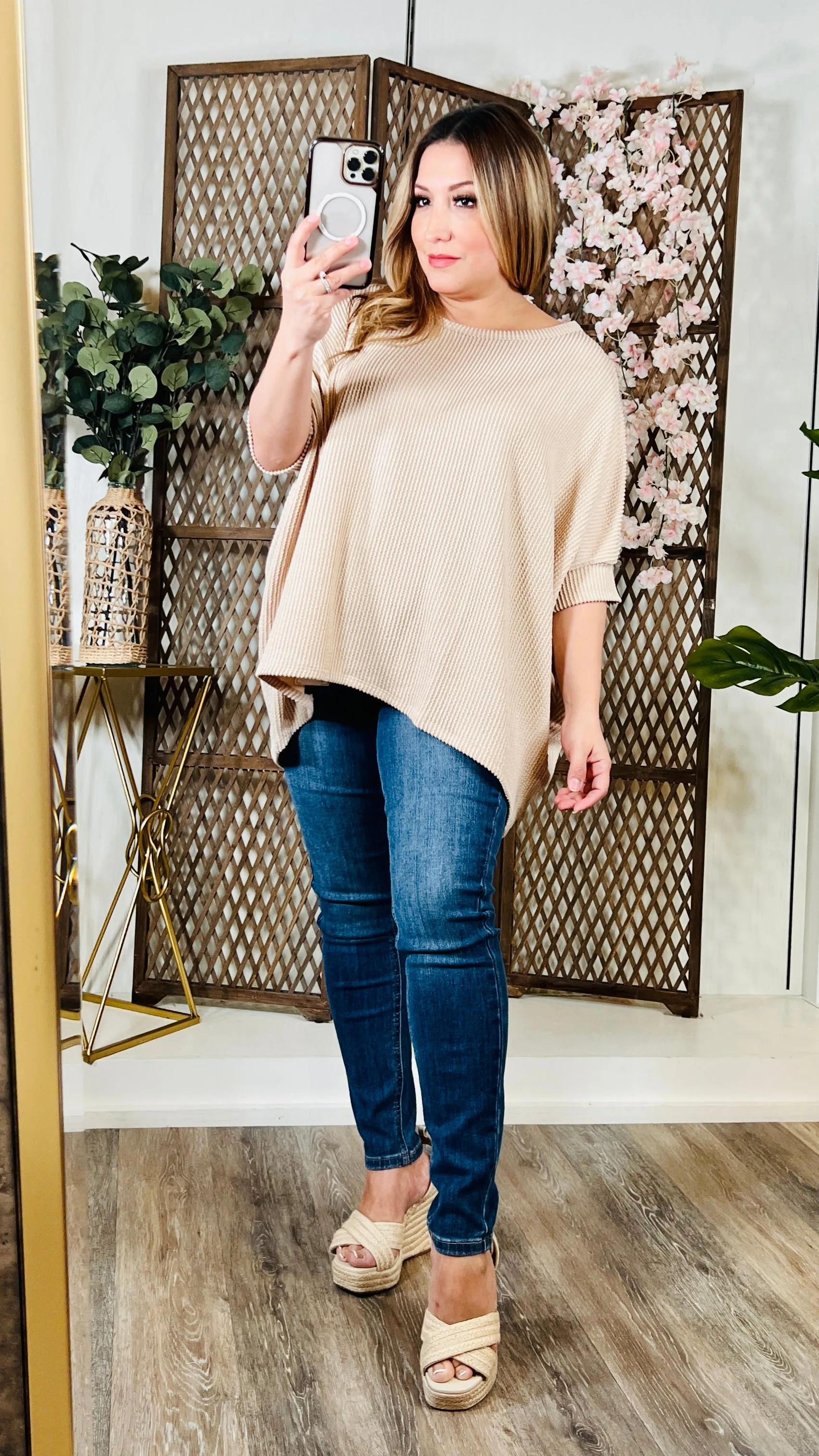 Taupe Tunic Top