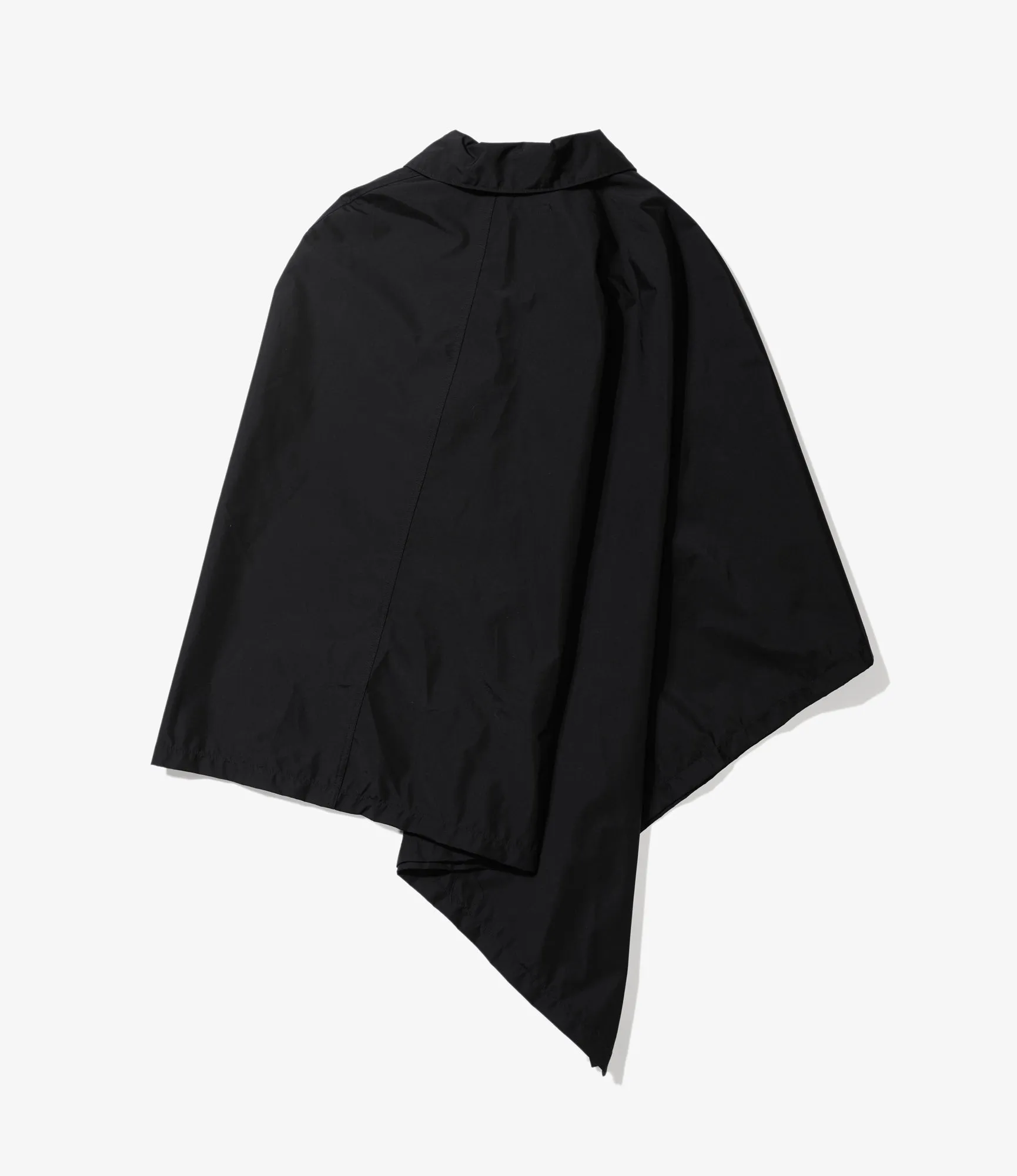 Tent Cape - Black Nylon 3 Layer Cloth