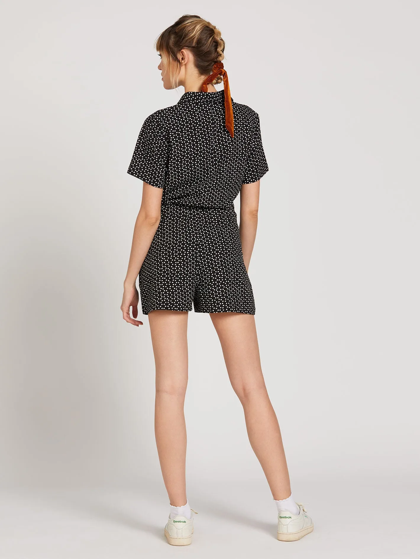 Tied In Nots Romper - Black