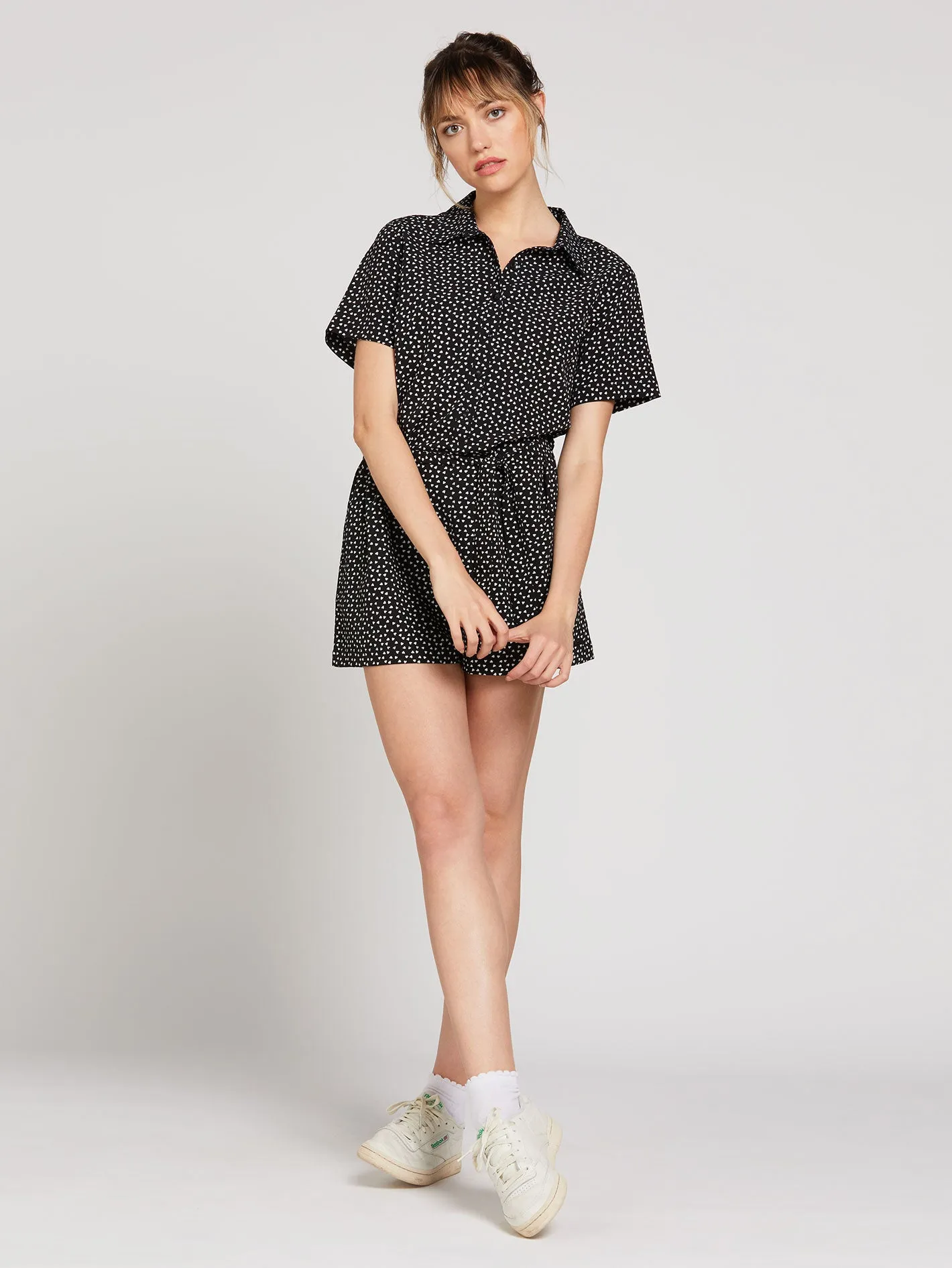 Tied In Nots Romper - Black