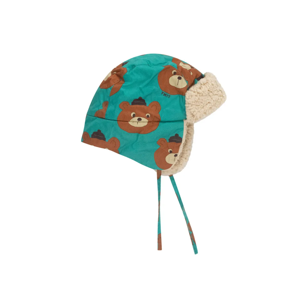 Tiny Cottons - Bears chapka hat - emerald