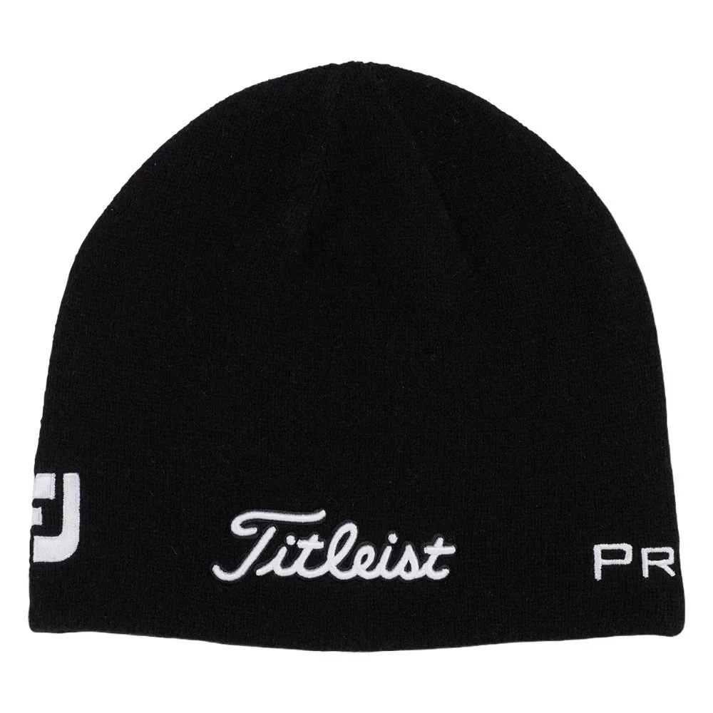 Titleist Tour Merino Golf Beanie Black/White - FW24