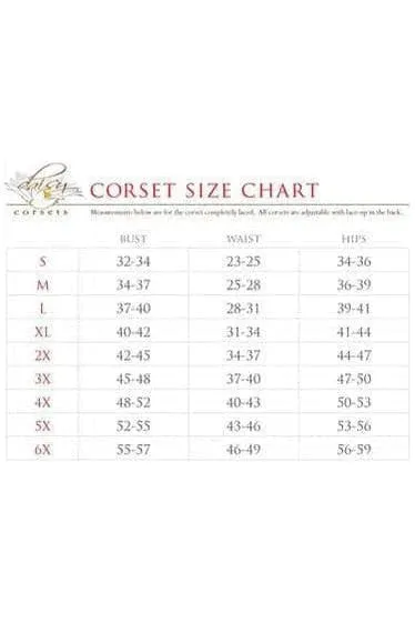 Top Drawer Premium 4 PC Superhero Corset Costume