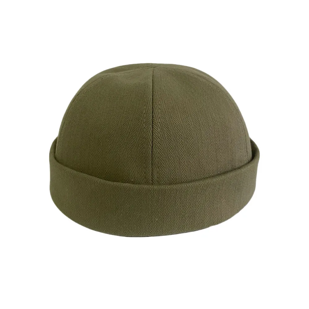 Twill Cotton Watch Cap Beanie Docker Brimless Harbour Hat YZ50137