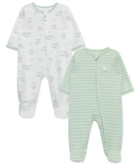 Unisex Organic Lamb Rompers with feet