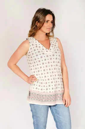 V Neck Cotton Tunic