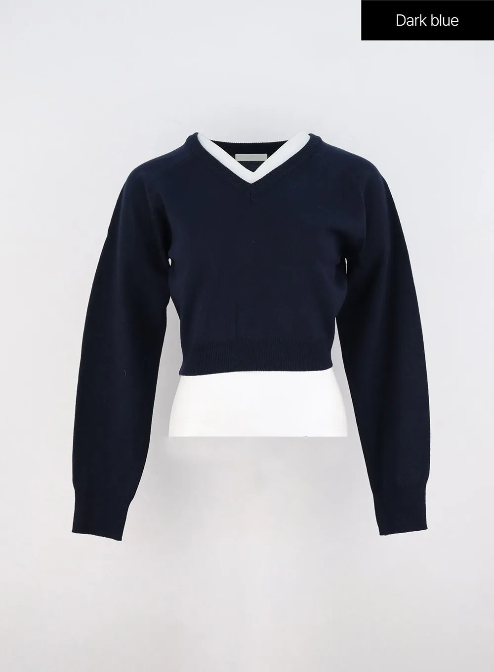 V-Neck Layered Pullover OO325