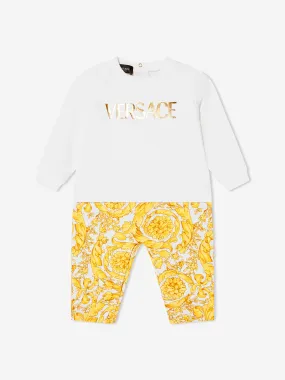 Versace Baby Barocco Logo Romper