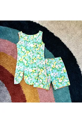 Vintage 60’s OOAK Flower Power 2-Piece Set