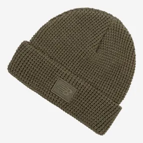 Waffle Knit Cuffed Beanie - Dark Olivine