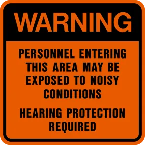 Warning - Ear Protection