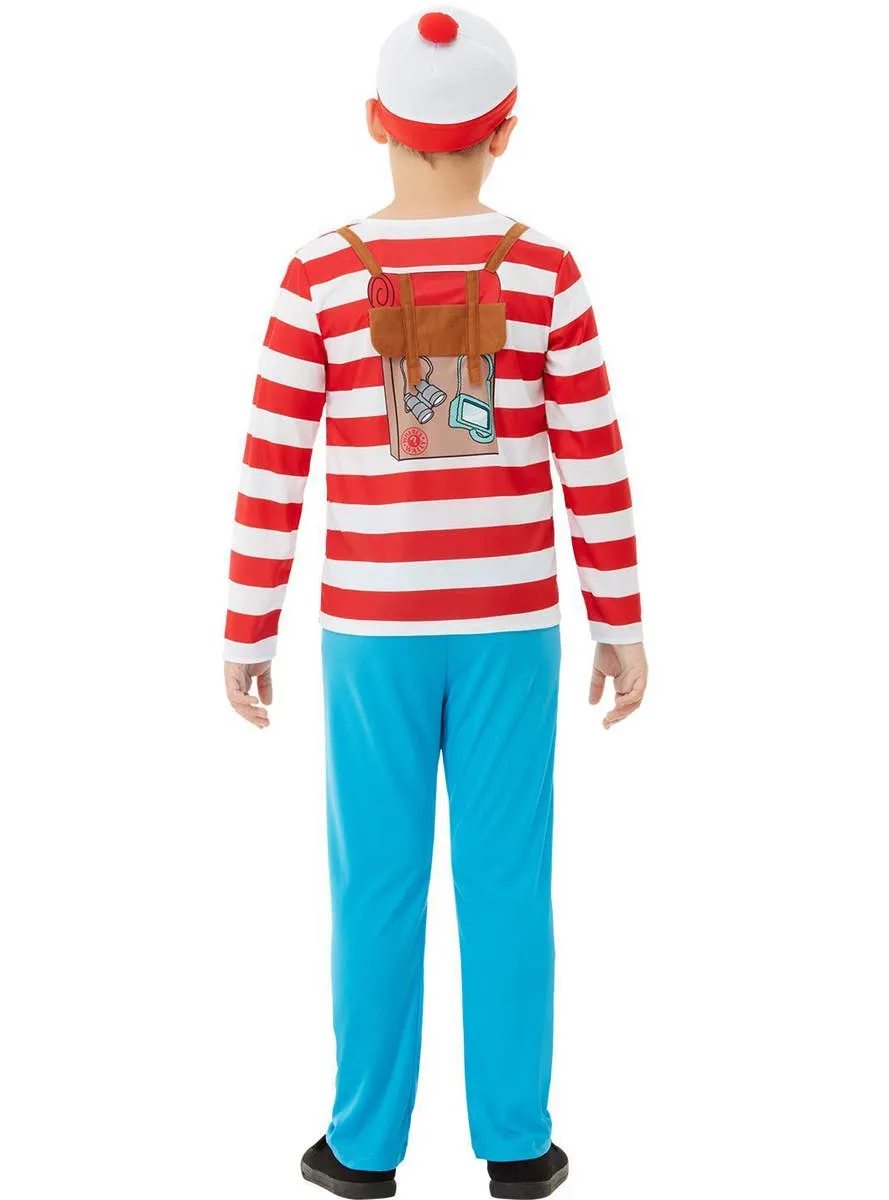 Where's Wally Deluxe Boys Book Week Costume