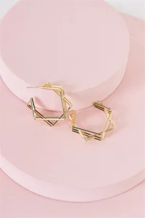 Wholesale Roxxy Hoop Earrings - Gold