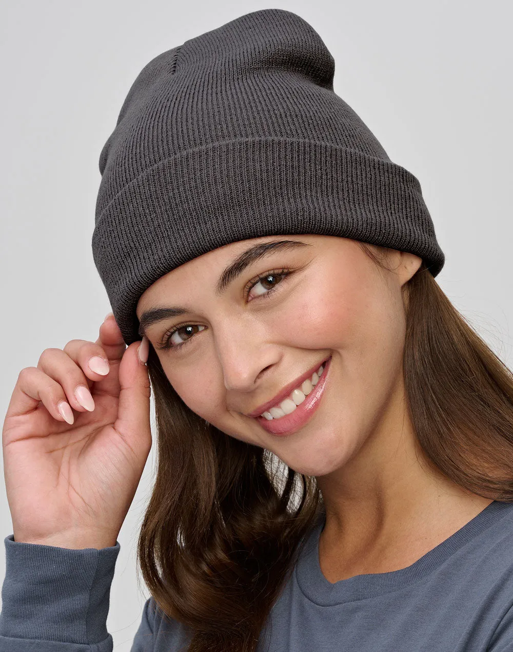 Winning Spirit Roll Up Rpet Knit Beanie (CH61)