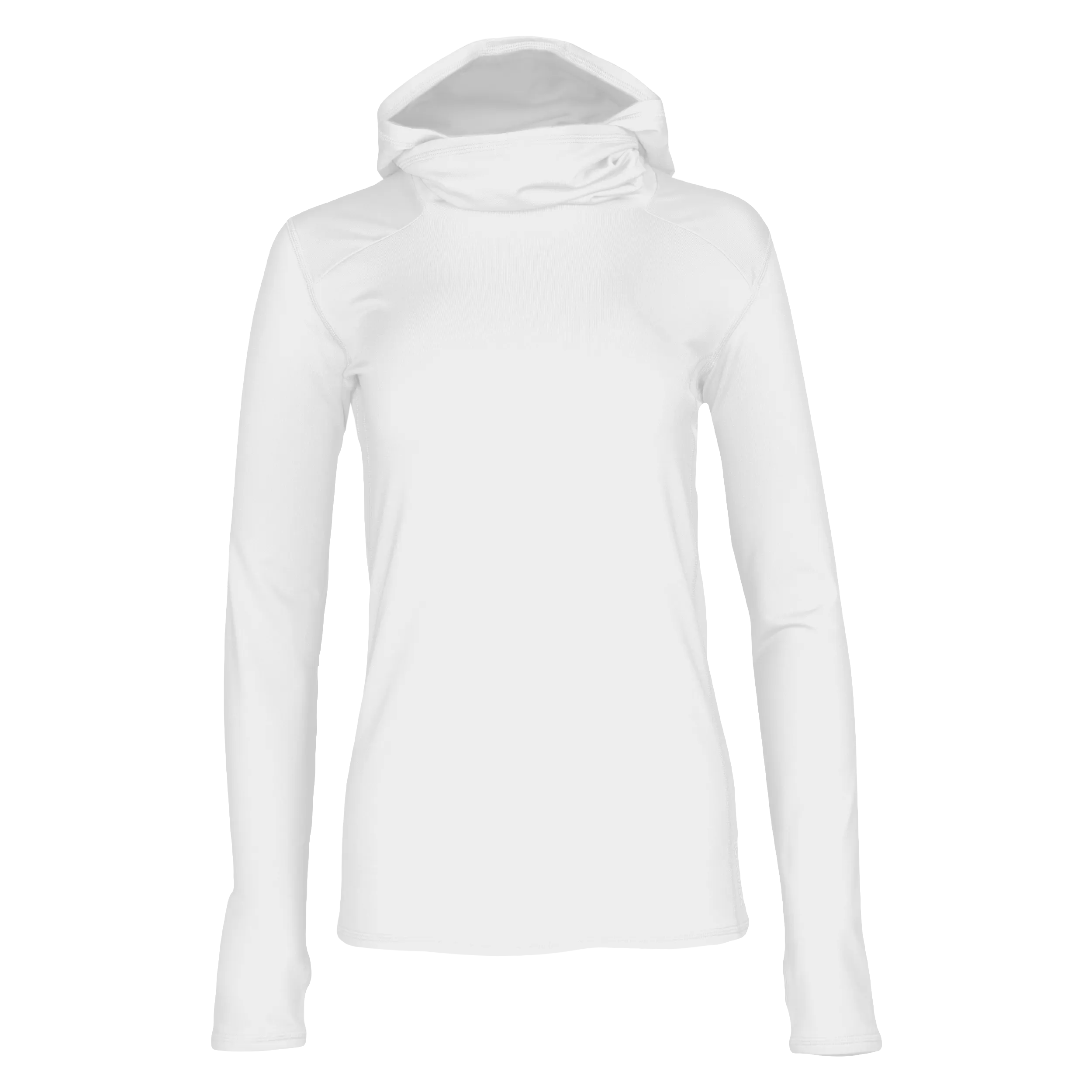 Women's Balaclava Hoodie - White